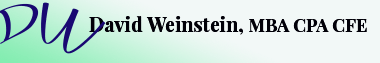 David Weinstein MBA CPA CFE logo